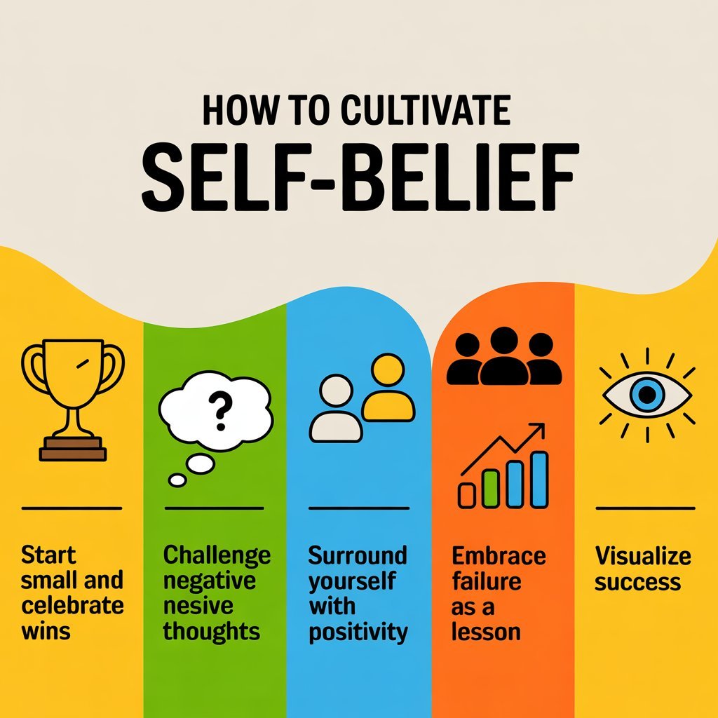 The Power of Believing in Yourself "Motivational image titled
